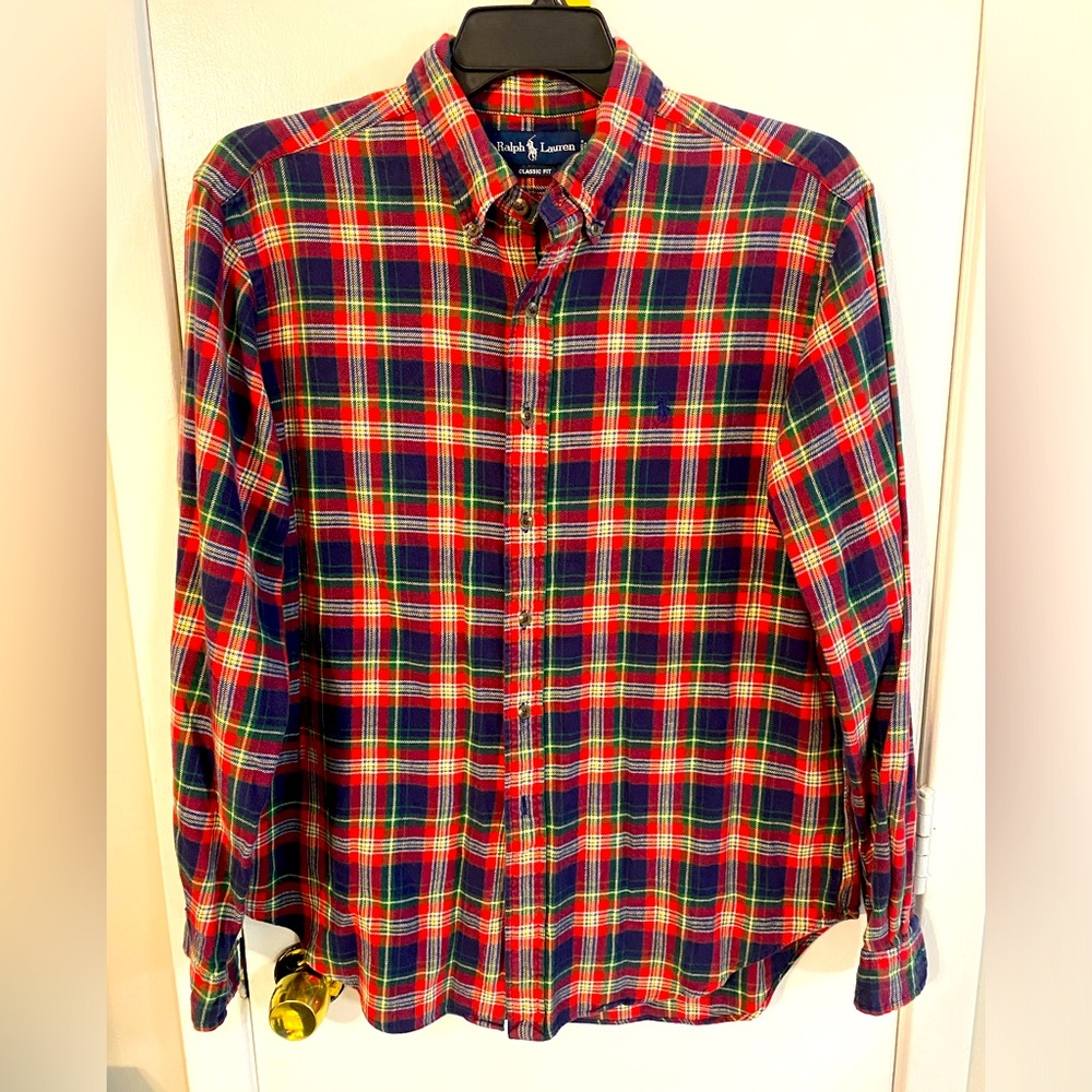 Vintage Flannel Ralph Lauren Classic Fit Size XL
